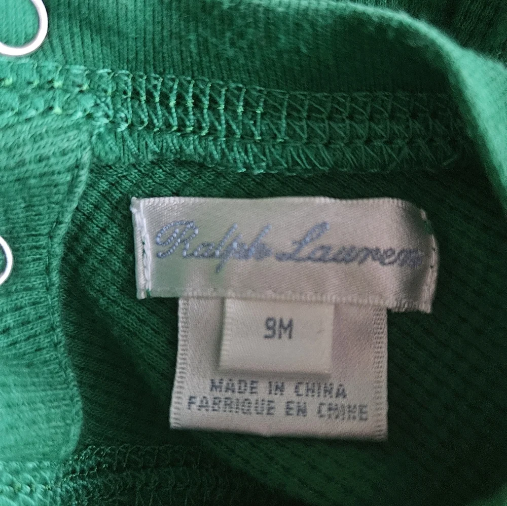 ralph lauren waffle tee, 9 months